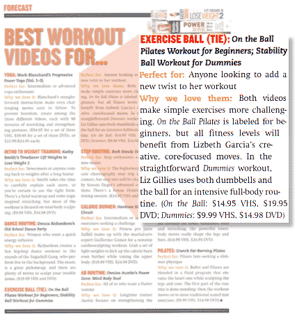 fitness magazine interview of Lizbeth Garcia